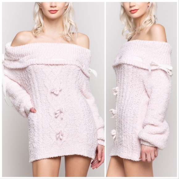 POL Dreamy Powder Pink Berber Fleece Sweater - Picture 7 of 14